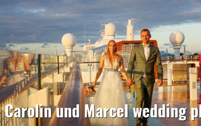 Carolin und Marcel wedding photos Celebrity Edge 
