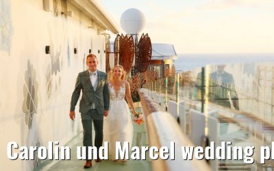 Carolin und Marcel wedding photos Celebrity Edge 