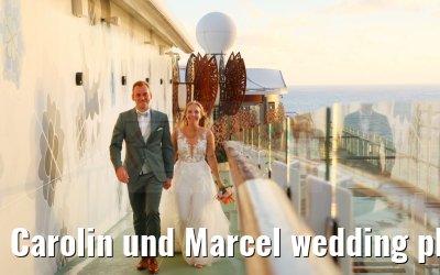 Carolin und Marcel wedding photos Celebrity Edge 