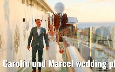 Carolin und Marcel wedding photos Celebrity Edge 