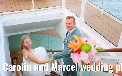 Carolin und Marcel wedding photos Celebrity Edge 