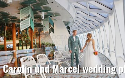 Carolin und Marcel wedding photos Celebrity Edge 