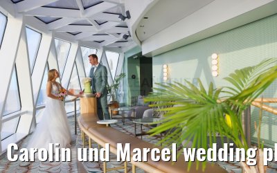 Carolin und Marcel wedding photos Celebrity Edge 