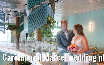 Carolin und Marcel wedding photos Celebrity Edge 