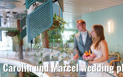 Carolin und Marcel wedding photos Celebrity Edge 