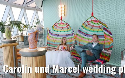 Carolin und Marcel wedding photos Celebrity Edge 