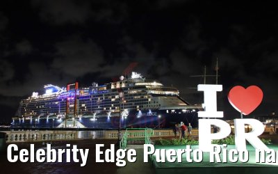 Celebrity Edge Puerto Rico nachts 12.03.2019 / Photo: M. Barzantny