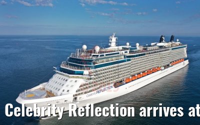 Celebrity Reflection arrives at the port of Warnemünde 03.08.2019
