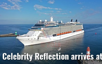Celebrity Reflection arrives at the port of Warnemünde 03.08.2019