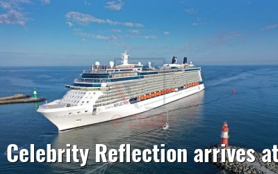Celebrity Reflection arrives at the port of Warnemünde 03.08.2019