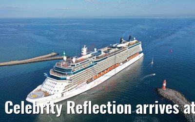 Celebrity Reflection arrives at the port of Warnemünde 03.08.2019