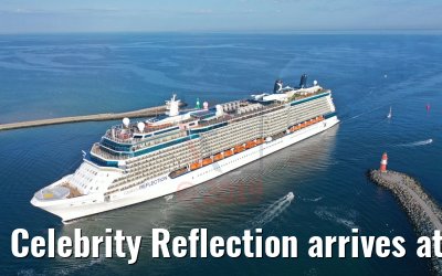 Celebrity Reflection arrives at the port of Warnemünde 03.08.2019