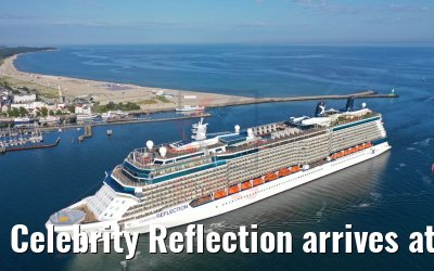 Celebrity Reflection arrives at the port of Warnemünde 03.08.2019