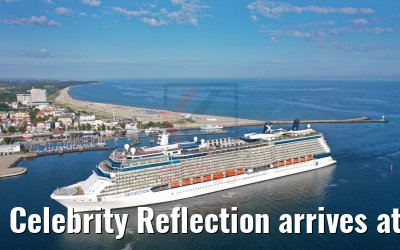 Celebrity Reflection arrives at the port of Warnemünde 03.08.2019