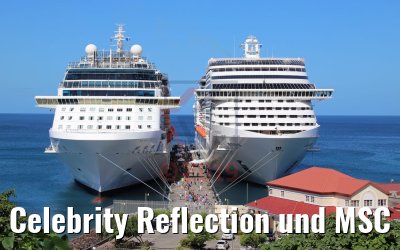 Celebrity Reflection und MSC Preziosa 13.12.2018 Grenada / Photo: M. Barzantny