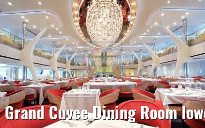 Grand Cuvee Dining Room lower level Celebrity Silhouette