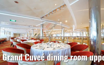 Grand Cuveé dining room upper level Celebrity Silhouette