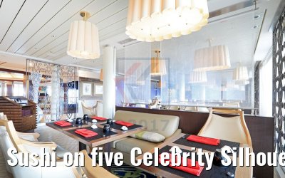 Sushi on five Celebrity Silhouette