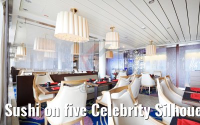Sushi on five Celebrity Silhouette