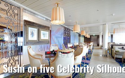 Sushi on five Celebrity Silhouette