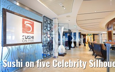 Sushi on five Celebrity Silhouette