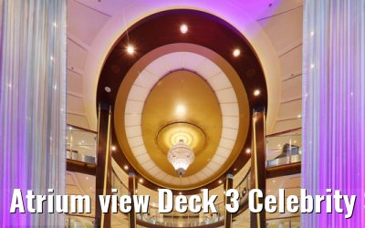 Atrium view Deck 3 Celebrity Silhouette