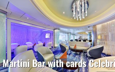 Martini Bar with cards Celebrity Silhouette