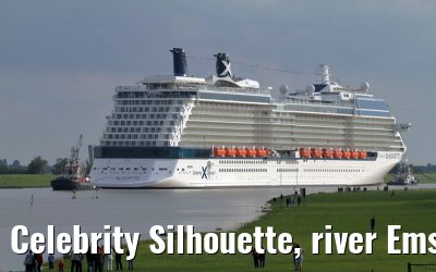 Celebrity Silhouette, river Ems conveyance, 30. June 2011