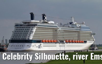 Celebrity Silhouette, river Ems conveyance, 30. June 2011