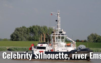 Celebrity Silhouette, river Ems conveyance, 30. June 2011