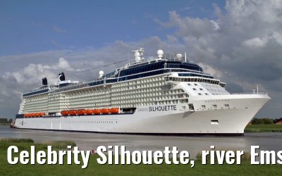 Celebrity Silhouette, river Ems conveyance, 30. June 2011