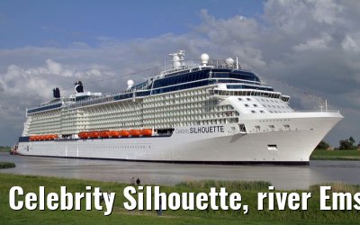 Celebrity Silhouette, river Ems conveyance, 30. June 2011