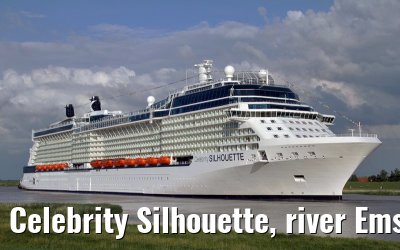 Celebrity Silhouette, river Ems conveyance, 30. June 2011