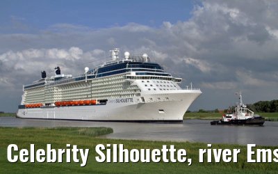 Celebrity Silhouette, river Ems conveyance, 30. June 2011