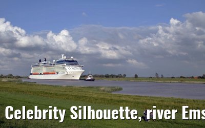 Celebrity Silhouette, river Ems conveyance, 30. June 2011