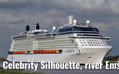 Celebrity Silhouette, river Ems conveyance, 30. June 2011