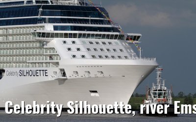 Celebrity Silhouette, river Ems conveyance, 30. June 2011