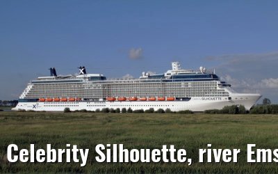 Celebrity Silhouette, river Ems conveyance, 30. June 2011
