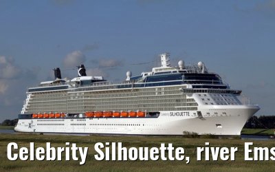 Celebrity Silhouette, river Ems conveyance, 30. June 2011