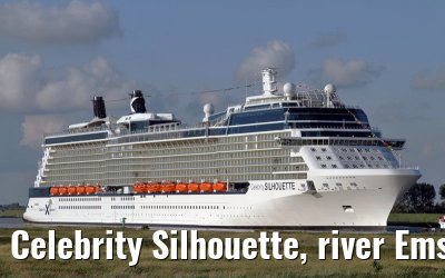 Celebrity Silhouette, river Ems conveyance, 30. June 2011
