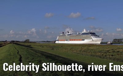 Celebrity Silhouette, river Ems conveyance, 30. June 2011
