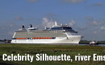 Celebrity Silhouette, river Ems conveyance, 30. June 2011