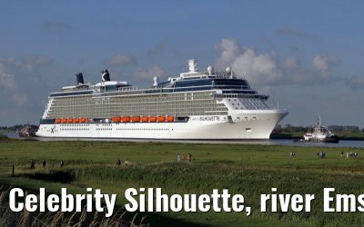 Celebrity Silhouette, river Ems conveyance, 30. June 2011