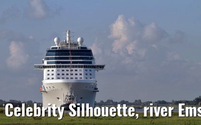 Celebrity Silhouette, river Ems conveyance, 30. June 2011