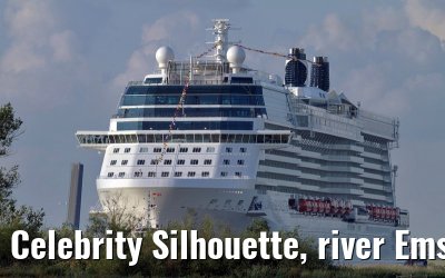 Celebrity Silhouette, river Ems conveyance, 30. June 2011
