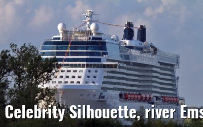 Celebrity Silhouette, river Ems conveyance, 30. June 2011