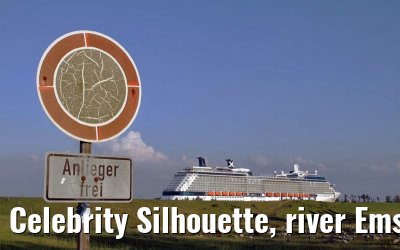 Celebrity Silhouette, river Ems conveyance, 30. June 2011