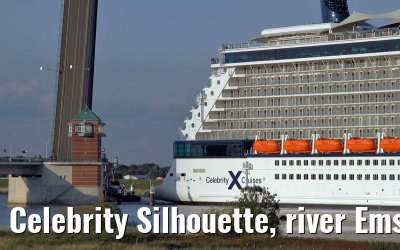 Celebrity Silhouette, river Ems conveyance, 30. June 2011