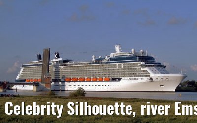 Celebrity Silhouette, river Ems conveyance, 30. June 2011