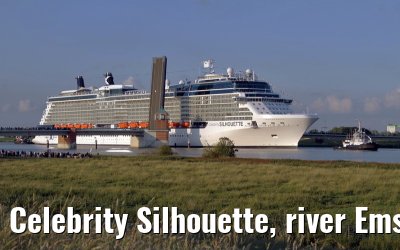 Celebrity Silhouette, river Ems conveyance, 30. June 2011